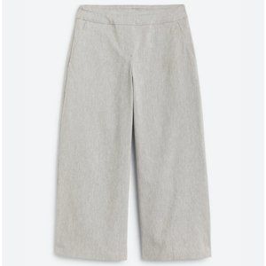 Tribal Women's Fia Pull On Wide Leg Cropped Pant in Grey Size 12 NWT $58